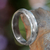 Sterling silver band ring, 'Artful' - Fair Trade Artisan jewellery Sterling Silver Band Ring thumbail