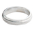 Sterling silver band ring, 'Artful' - Fair Trade Artisan jewellery Sterling Silver Band Ring (image 2a) thumbail