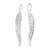 Sterling silver drop earrings, 'Willow Leaf' - Leaf Earrings Handcrafted of Sterling Silver in Bali (image 2a) thumbail