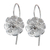 Sterling silver drop earrings, 'Petite Azalea' - Balinese Handcrafted Sterling Floral Drop Earrings (image 2a) thumbail