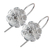 Sterling silver drop earrings, 'Petite Azalea' - Balinese Handcrafted Sterling Floral Drop Earrings (image 2b) thumbail