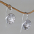 Sterling silver flower earrings, 'Gentle Hollyhocks' - Sterling Silver Earrings Flower Jewelry Handmade in Bali (image 2b) thumbail