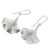 Sterling silver dangle earrings, 'Celery Leaves' - Leaf Shaped Sterling Silver Earrings Handmade in Bali (image 2b) thumbail
