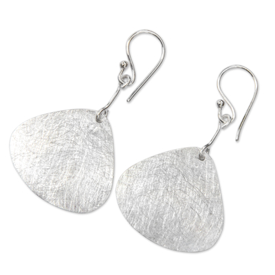 Sterling silver dangle earrings, 'Butterfly Wings' - Artisan Crafted Sterling Silver Earrings from Bali