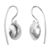 Sterling silver drop earrings, 'Gleam' - Sterling Silver Hook Earrings Minimalist Design from Bali