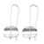 Sterling silver drop earrings, 'Urban Minimalism' - Modern Sterling Silver Earrings Artisan Crafted Jewellery (image 2a) thumbail