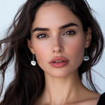 Sterling silver drop earrings, 'Urban Minimalism' - Modern Sterling Silver Earrings Artisan Crafted Jewelry