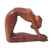 Escultura de madera - Escultura de sirena balinesa tallada a mano firmada