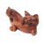 Wood sculpture, 'Naughty Kitty' - Balinese Signed Hand Carved Cat Sculpture in Wood (image 2b) thumbail