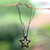 Holzanhänger "Mein Stern der Hoffnung" - Balinesischer handgefertigte Halskette aus Holz im Sterndesign