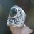 Labradorite and blue topaz cocktail ring, 'Misty Starlight' - Handcrafted Balinese Labradorite and Blue Topaz Silver Ring thumbail