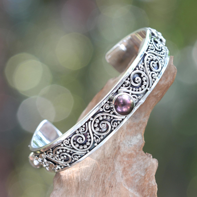 Sterling Silver Heart Bangle Bracelet from Mexico - Heart Harmony