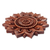 Wood relief panel, 'Sunflower' - Floral Motif Artisan Hand Carved Wood Relief Panel (image 2b) thumbail
