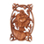 Wood relief panel, 'Happy Buddha' - Chinese Style Happy Buddha Carved Wood Wall Panel thumbail