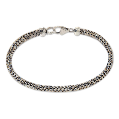 Sterling Silver Chain Bracelet Fair Trade Bali Jewelry
