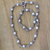 Cultured pearl beaded necklace, 'Passion Fruit' - Handcrafted Ornate Sterling Silver Cultured Pearl Necklace (image 2) thumbail