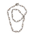 Zuchtperlenkette 'Passionsfrucht' - Handgefertigte verzierte Sterlingsilber-Kette mit gezüchteten Perlen