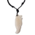 Bone pendant necklace, 'Handsome Eagle' - Hand Crafted Eagle Bone Pendant on Cotton Necklace