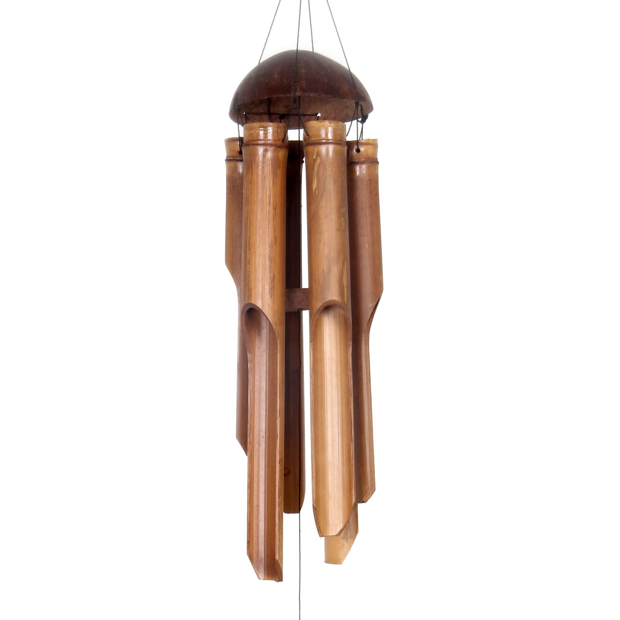 Coconut Wind Chimes Rocketshotz Balinese Wind Chimes Hand Made Bamboo And Coconut Shell Natural