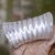 Sterling silver cuff bracelet, 'Wide Tropical Lattice' - Wide Handwoven Sterling Silver Cuff Bracelet (image 2) thumbail