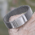 Men's sterling silver wristband bracelet, 'Armor Warrior' - Men's Chain Mail Wristband Bracelet in Sterling Silver (image 2) thumbail