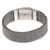 Men's sterling silver wristband bracelet, 'Armor Warrior' - Men's Chain Mail Wristband Bracelet in Sterling Silver thumbail