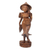 Escultura de madera - Escultura de madera detallada de mujer agricultora en Bali