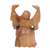 Wood statuette, 'Relaxed Happy Buddha' - Artisan Crafted Wood Sculpture of Happy Buddha from Bali (image 2c) thumbail