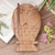 Wood wall sculpture, 'Owl Philosophy' - Hand Carved Wood Owl Wall Panel Sculpture from Bali (image 2b) thumbail