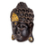 Wood wall sculpture, 'Golden Buddha Serenity' - Artisan Crafted Wood Wall Sculpture of Buddha from Bali
