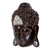 Wood wall sculpture, 'Silver Buddha Serenity' - Hand Crafted Wall Sculpture Buddhism Art from Bali (image 2b) thumbail