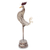 Escultura de madera - Escultura tallada a mano de gallo de madera con soporte