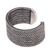 Sterling silver cuff bracelet, 'Horseshoe Braids' - Wide Textured Sterling Silver Cuff Bracelet from Bali thumbail
