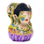 Wood sculpture, 'Peace in Buddha's Face' - Hand Painted Signed Wood Sculpture of Buddha from Bali (image 2b) thumbail