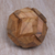 Wood puzzle, 'Soccer Ball' - Fair Trade Round Hand Carved Teak Wood Puzzle Ball (image 2) thumbail