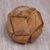 Wood puzzle, 'Soccer Ball' - Fair Trade Round Hand Carved Teakwood Puzzle Ball (image 2b) thumbail
