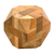 Teak wood puzzle, 'Truncated Cube' - Natural Teak Wood Block Puzzle Handmade in Java