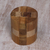 Teak puzzle, 'Forest Cylinder' - Challenging 3-D Puzzle Artwork Handcrafted of Teak Wood (image 2) thumbail