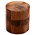 Teak puzzle, 'Forest Cylinder' - Challenging 3-D Puzzle Artwork Handcrafted of Teak Wood thumbail