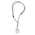 Bone pendant necklace, 'White Buddha Head' - Buddha Head Cow Bone Pendant on Adjustable Leather Cord thumbail