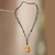 Bone pendant necklace, 'Buddha Head III' - Artisan Crafted Bone Pendant Necklace of Buddha Head (image 2b) thumbail