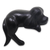 Wood sculpture, 'Sleepy Black Cocker Spaniel' - Black Wood Handmade Cocker Spaniel Puppy Sculpture thumbail