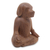 Wood sculpture, 'Yoga Beagle' - Artisan Hand Carved Wood Beagle in Yoga Pose Sculpture (image 2b) thumbail