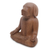 Wood sculpture, 'Yoga Beagle' - Artisan Hand Carved Wood Beagle in Yoga Pose Sculpture (image 2c) thumbail