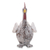 Wood sculpture, 'Funny White Hen' - Rustic Country Decor Hand Carved White Chicken Sculpture