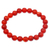 Carnelian beaded stretch bracelet, - Stretch Bracelet with Natural Carnelian beads from Bali