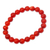 Carnelian beaded stretch bracelet, - Stretch Bracelet with Natural Carnelian beads from Bali
