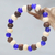 Beaded stretch bracelet, 'Blue Connection' - Handcrafted Stretch Bracelet with Ceramic and Wood Beads