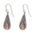 Gold accented dangle earrings, 'Gold Rush' - 18k Gold Accented Sterling Silver Dangle Style Earrings thumbail