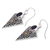 Gold accented amethyst dangle earrings, 'Miracle' - Sterling Silver Dangle Earrings with 24K Gold Plate Accents  (image 2b) thumbail